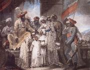 Henry Singleton The Sons of Tipu Sultan Leaving their Father oil painting artist